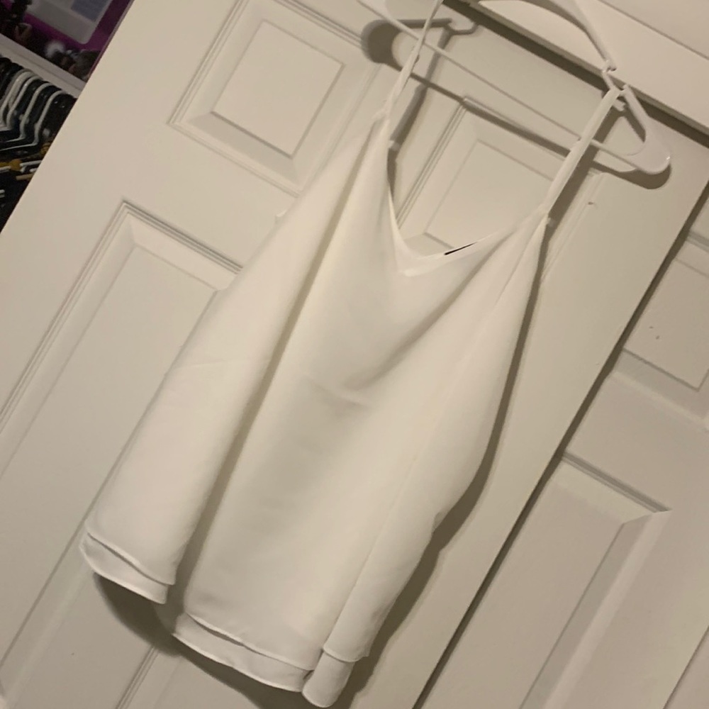 White flowy tank